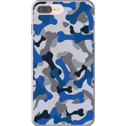 Bone Camo Blue Phone Cases