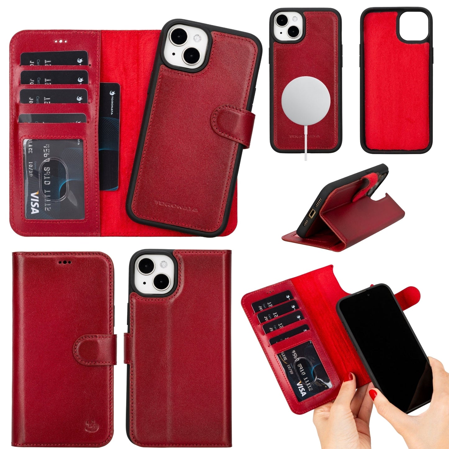 Casper Leather iPhone 14 Wallet Case | MagSafe