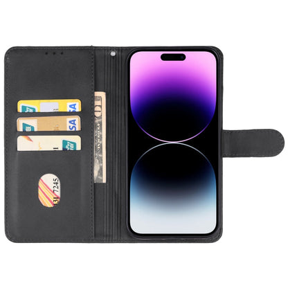 iPhone 15 Pro Max Leather Phone Case(Black)