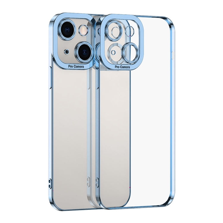 iPhone 15 Electroplating TPU Phone Case(Blue)