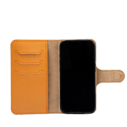Top-Grain Leather Folio Case Wallet for iPhone 14 Series with MagSafe - Classic 4.0